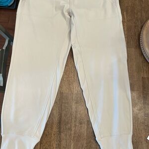 Athleta Cream Track Pants